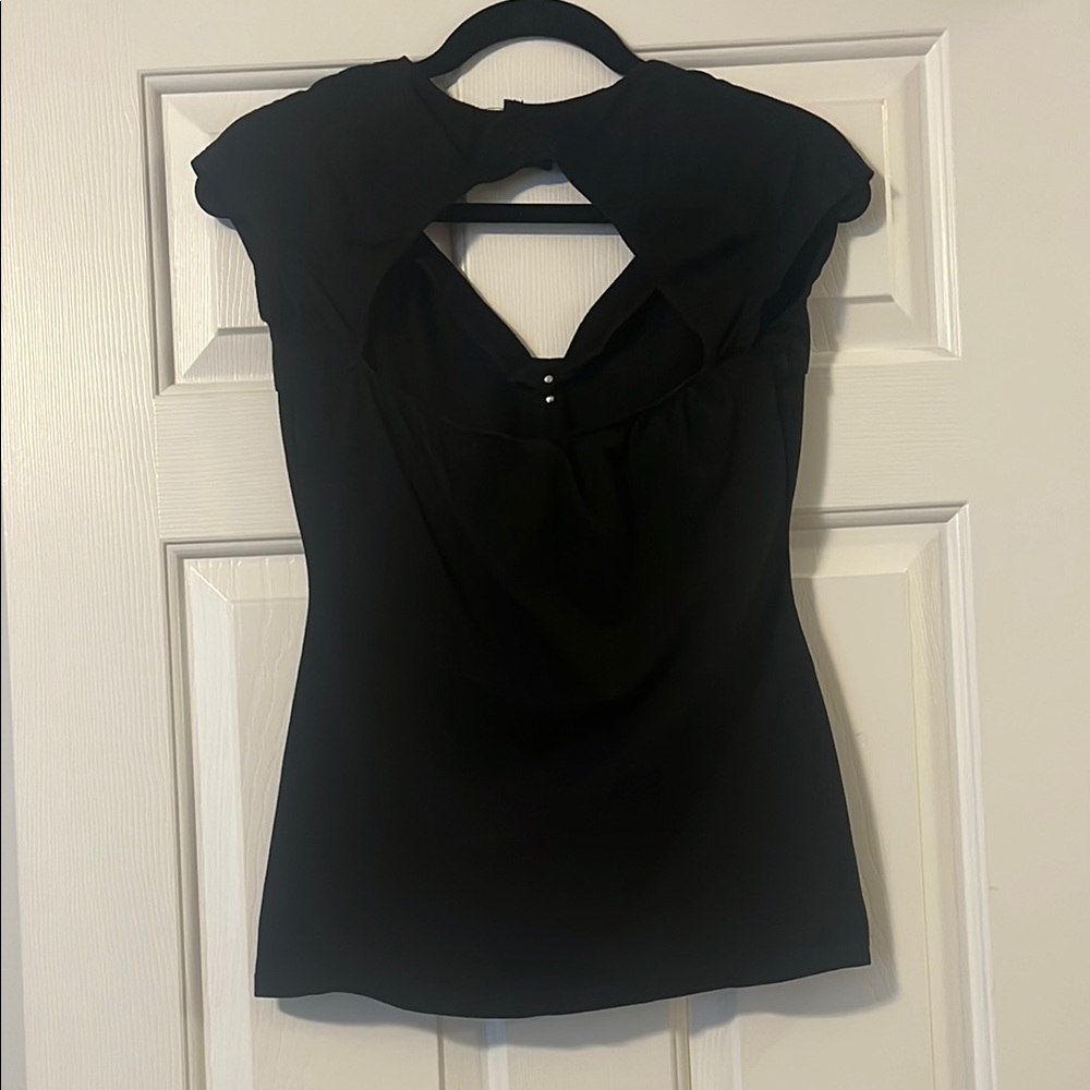 Dollskill Black Women's Top with Moon Pendant - Picture 3 of 6